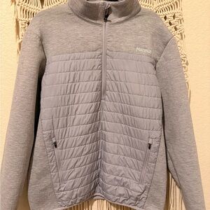 Marmot Gray Zip-Up Half‎ Zip Jacket Medium – Breathable Lightweight Performance